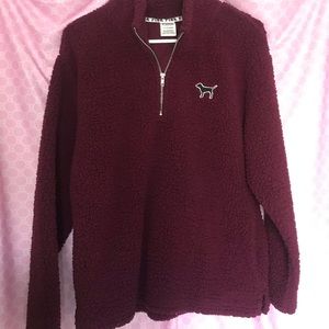 VICTORIAS SECRET PINK QUARTER ZIP